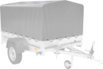 750 kg Anhänger 200 x 125 mit Domdeckel und Überrollbügel Garden Trailer 201 KIPP – Bild 9