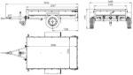 Anhänger für Pkws Garden Trailer 201 KIPP 200×125 cm 750 kg [mit Flachplane, Stützrad und Flachplaneträger] – Bild 2